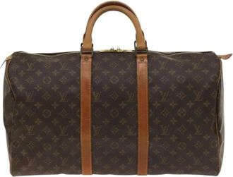 Louis Vuitton Pre-owned Weekend Bags, female, Brown, Size: ONE SIZE Pre-owned Keepall Travel Bag
