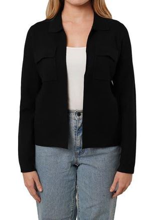 Cyrus Open Front Knit Cardigan in Black at Nordstrom Rack, Size X-Large