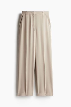 H&M Gerade Hose - Hellbeige