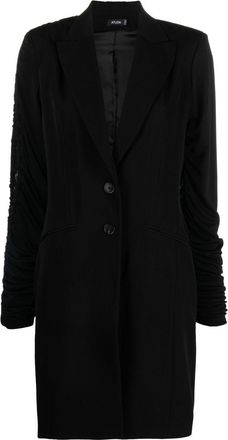 Atlein ruched-sleeve wool blazer dress - women - Wool - 36 - Black