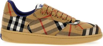 Burberry Beige Terrace Check Sneakers