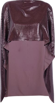 Alberta Ferretti Coat Paillettes On Jersey Cape