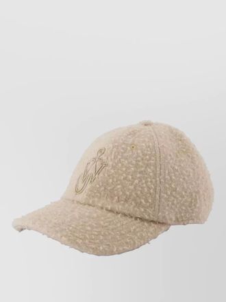J.W.Anderson wool baseball cap curved brim logo