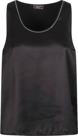 PESERICO Top - Dames - Tops zonder mouwen - Zwart - L - Tops