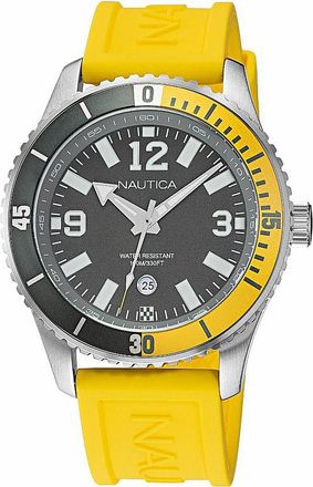 Nautica Pacific Beach Quartz Grey Dial Mens Watch NAPPBS162