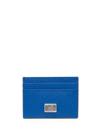 Dolce & Gabbana Portacarte Dauphine in pelle - Blu