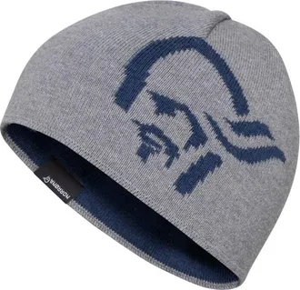 Norr&oslash;na 29 Mid Cotton Logo Beanie M&uuml;tze - Unisex | grau