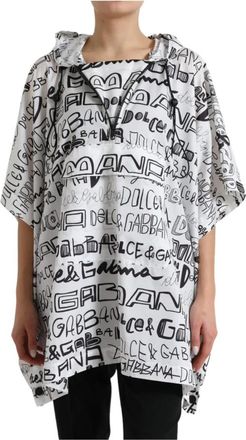 Dolce & Gabbana Blouses - Dames - Hoodies - Wit - S - Polyester - Hoodies & sweatvesten