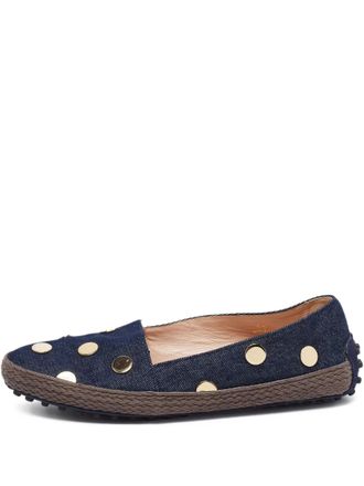 Tod's 2024 studded ballet flats - Blue