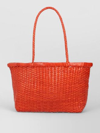 Dragon Diffusion beach bag woven texture double handles