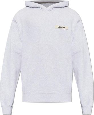 Jacquemus Gros Grain Hoodie - Heren - Hoodies - Grijs - L - Katoen - Hoodies & sweatvesten