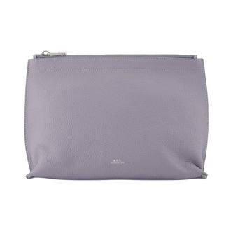 A.P.C. A.p.c., Dames, Tassen, Paars, Maat: ONE Size Leer