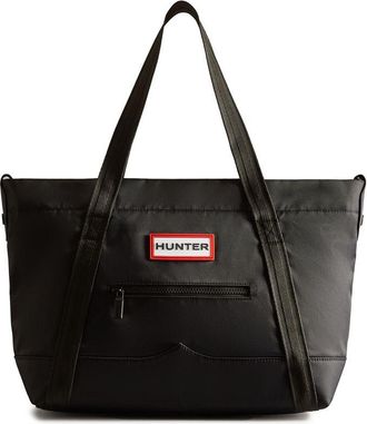 Hunter Unisex Midi Topclip Handbag - Black - One Size