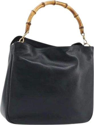 Gucci Pre-owned Handbags, female, Black, Size: ONE SIZE Pre-owned Vintage Hand Bag