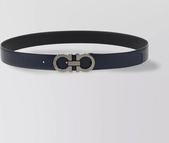 Ferragamo reversible belt with adjustable length and metal buckle