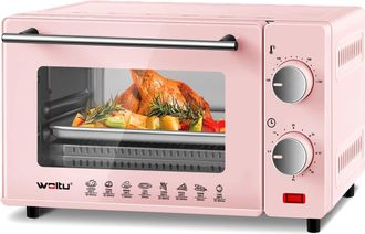 Woltu Woltu Forno Per Pizza Da 10l 800w. Fornetto Elettrico. Mini Forno Elettrico Con Sportello Visibile. Temperatura Tra 100-230&deg;. Timer 0-60 Minuti. Con T