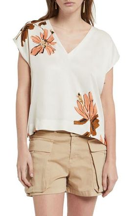ottod'Ame Viscose Blouse in Ecru at Nordstrom, Size 42 It