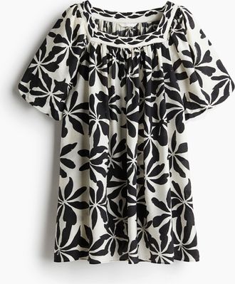 H&M Tunikakleid mit Ballonärmeln - Schwarz