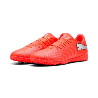 Puma Fussballschuh PUMA FUTURE 9 PLAY TT, Gr. 42,5, glowing rot, puma wei&szlig;, puma schwarz, puma silber, Synthetik, Schuhe Fussballschuh, f&uuml;r synthetische Ha