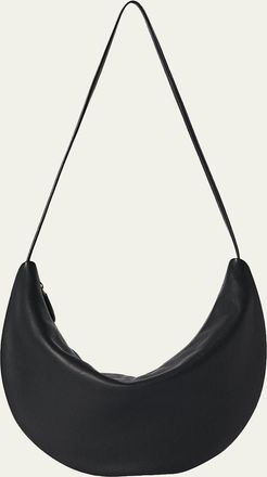 The Row Izzy Small Crescent Shoulder Bag in Leather