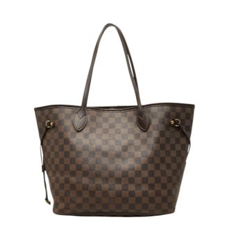 Louis Vuitton Damier Brown Damier Canvas Pvc Leather Shoulder Bag Tote Bag (Pre-Owned)