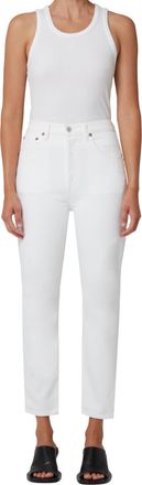 A Gold E Riley Crop Jean In Whip