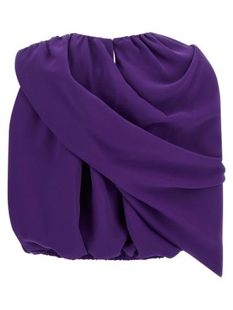 Balenciaga Cape Blouse - Purple