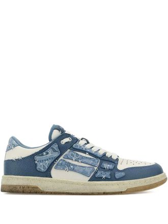 Amiri embroidered low-top sneakers - Blue