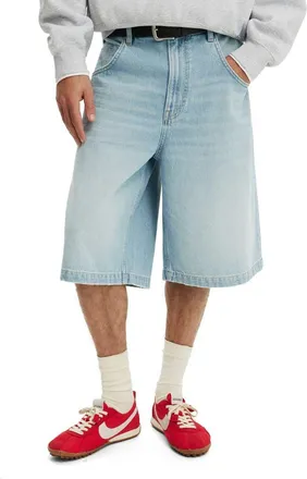 Cotton On Mens Y2k Super Baggy Jort in Dawn Blue at Nordstrom, Size 32