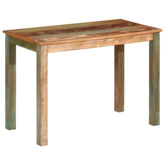 Berkfield Home Dining Table 110x55x76 cm Solid Wood Reclaimed | Size: 110 x 55 x 76 cm