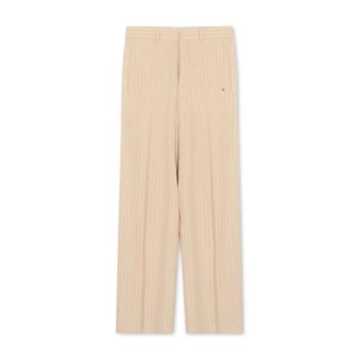 Amiri Straight Trousers, male, Beige, Size: L Striped Tailored Trousers