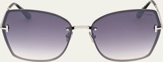Tom Ford Nickie Metal Butterfly Sunglasses
