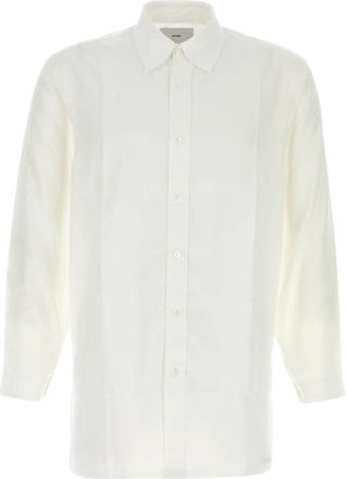 SETCHU Origami Shirt - Heren - Zakelijke Overhemden - Wit - M - Polyester - Overhemden