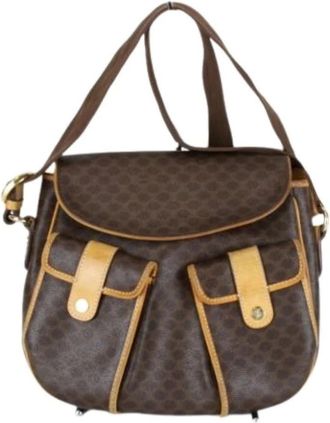 Celine Pre-owned Vintage Schoudertas - Dames - Vintage Schoudertas - Bruin - ONE Size - Leer - Vintage