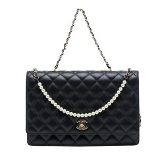 Chanel Pre-owned Quilted Leather Satchel - Dames - Pre-owned - Zwart - Maat: ONE Size Leer