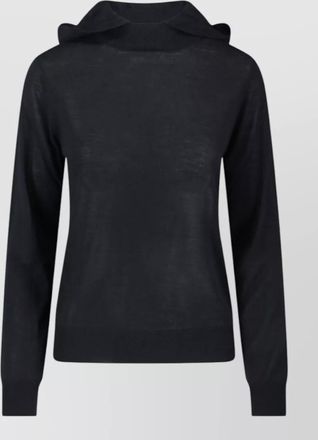 Parosh cashmere silk wool crewneck hoodie