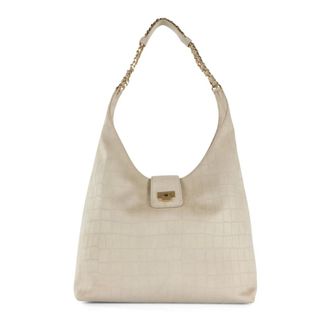 Elisabetta Franchi Hobo Bag - female - Elisabetta Franchi - Shoulder Bags - Beige - ONE SIZE - Bags