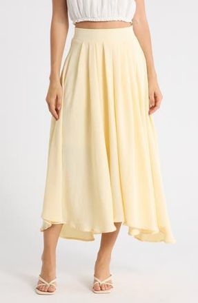 Blu Pepper Textured Pull-On Skirt in Butter Yellow at Nordstrom Rack, Size Medium