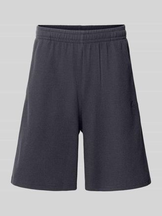Karl Kani Relaxed Fit Shorts mit Strukturmuster in Black, Gr&ouml;&szlig;e XXL