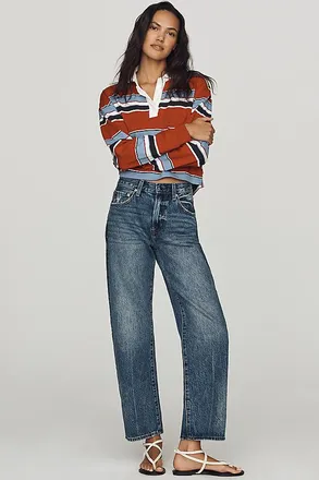 Pistola Denim Lexi Mid-Rise Tapered-Leg Jeans
