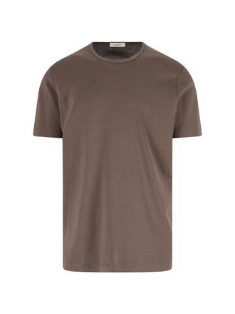 Christophe Lemaire Brown Classic Crew Neck Cotton T-Shirt