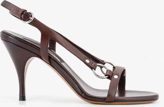 Miu Miu Sandali in pelle con dettaglio in metallo - MIU MIU - gender_Woman