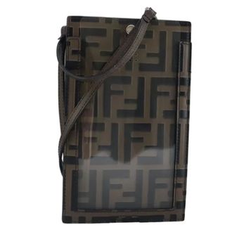 Fendi Pre-owned Cross Body Bags, female, Brown, Size: ONE SIZE Pre-owned Canvas Pouch