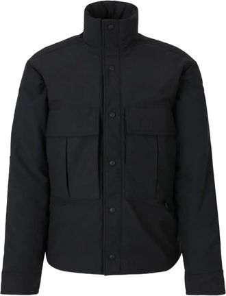Canada Goose logo-patch padded jacket - Black
