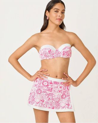 Lilly Pulitzer Leven Swim Top In Cherry Blossom Pink Fleur De Lilly
