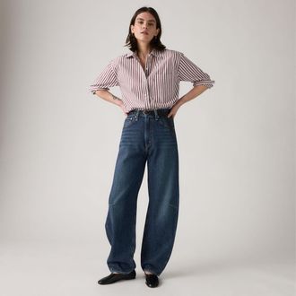 Levi's Cinch Barrel Jeans - Womens - 23X29 - Dark Wash / New Shades