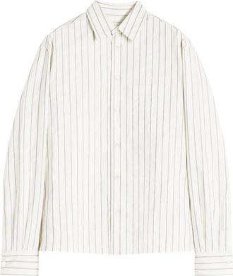 Lanvin striped shirt - men - Cotton - 40 - Neutrals