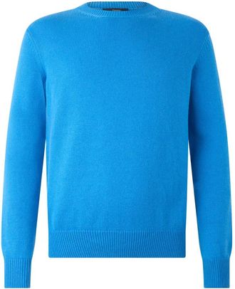 Herno Sweater - Heren - Ronde hals truien - Blauw - 3XL - Kasjmier - Truien & Vesten