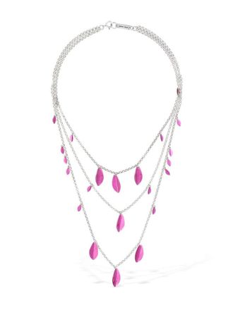 Isabel Marant Metal Shiny Leaf Necklace