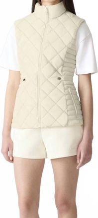 Mackage Ladies Light Down Vest In Cream